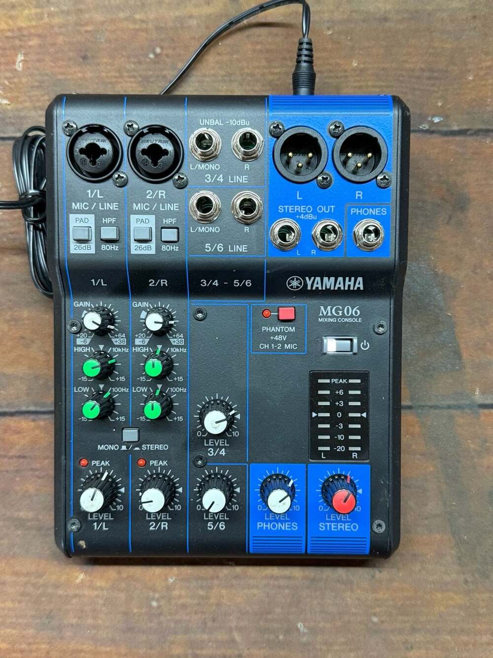 Yamaha MG06 6-Channel Analog Mixing Console
